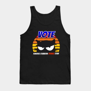 Retro Cat Vote Removes Stubborn Orange Stain Tank Top